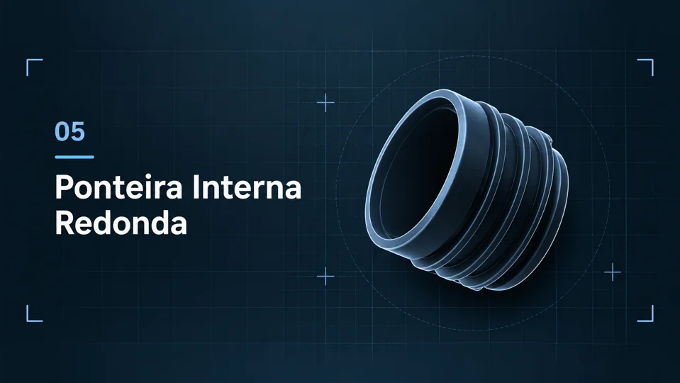 Arte ilustrativa da linha Ponteira Interna Redonda