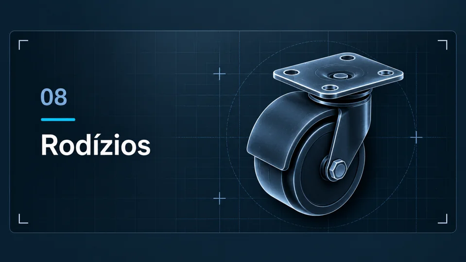 Arte ilustrativa da linha Rodízios